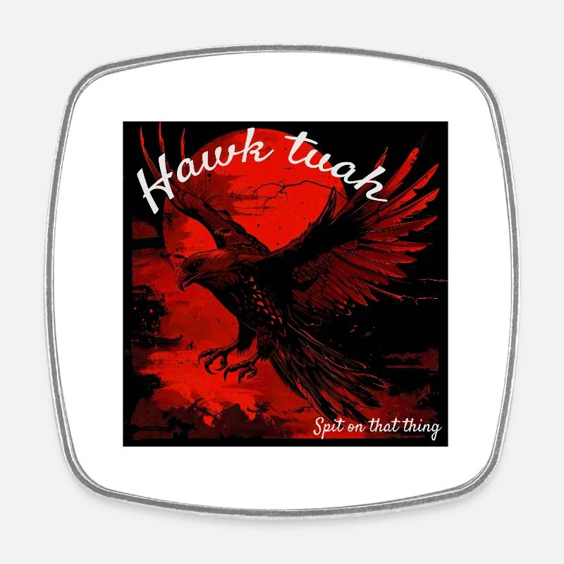 L’aigle Hawk Tuah - Magnet carré - blanc