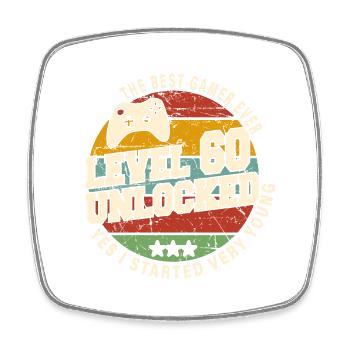 Original 1964 60th Anniversary Retro Geschenk - Viereckiger Kühlschrankmagnet - Weiß - Vorne