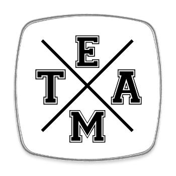 TEAM - Square fridge magnet - white - Front