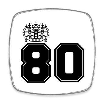 80 très grand lit - Magnet carré - blanc - Devant