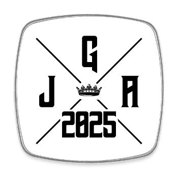 JGA 2025 - Square fridge magnet - white - Front
