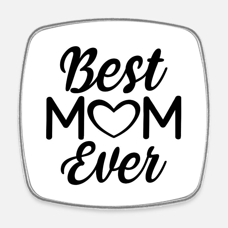 Best Mom - Square fridge magnet - white