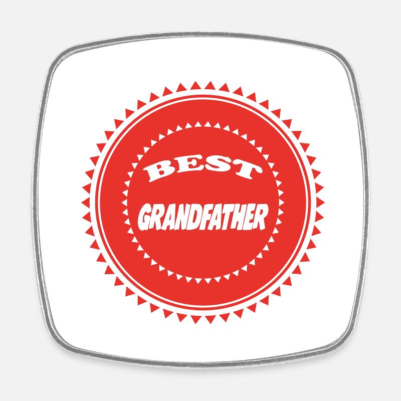 BESTER PAPY OPA OMA - Viereckiger Kühlschrankmagnet - Weiß