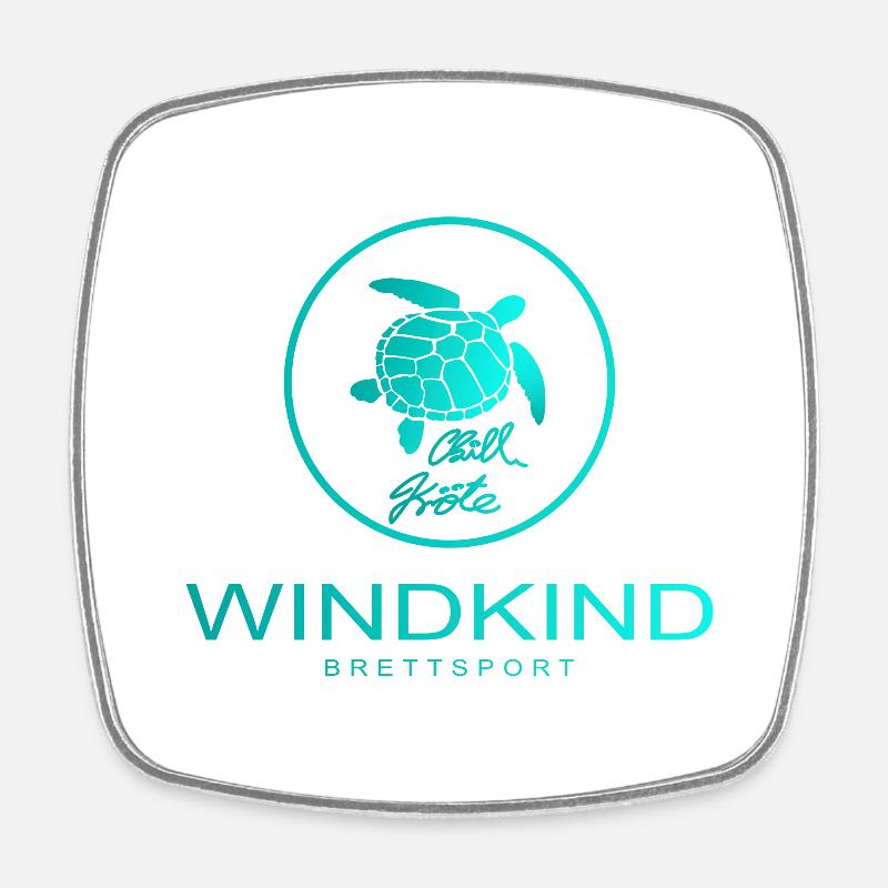 Chill toad - Square fridge magnet - white