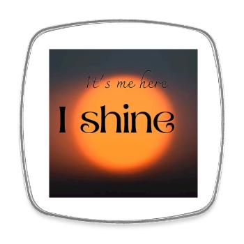 1000002339 - Square fridge magnet - white - Front