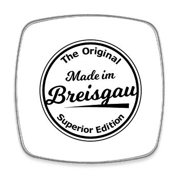 Die Breisgauer in Baden - Viereckiger Kühlschrankmagnet - Weiß - Vorne