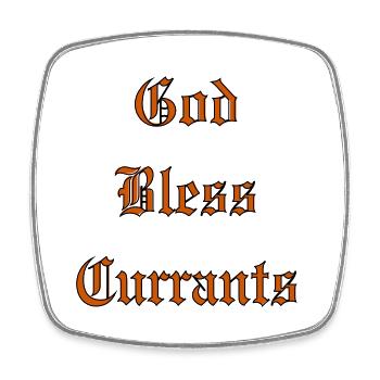 GodBlessGroseilles - Magnet carré - blanc - Devant