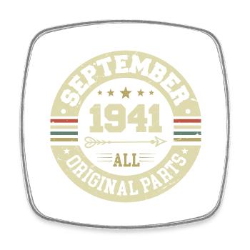 83. Geburtstag 1941 Legendär seit September 1941 - Viereckiger Kühlschrankmagnet - Weiß - Vorne