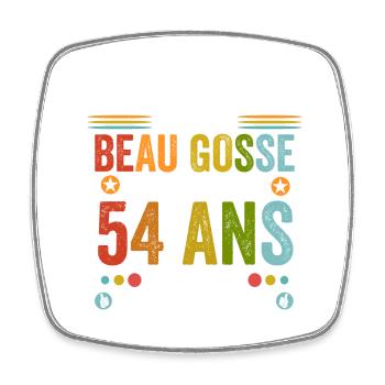 54 ans Cadeau Anniversaire 54 ans Drôle - Magnet carré - blanc - Devant