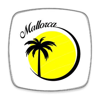 Majorca - Square fridge magnet - white - Front