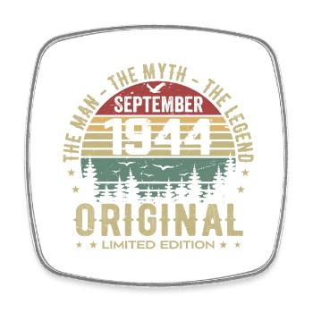 Original Birthday 1944 - September 1944 Gift - Square fridge magnet - white - Front