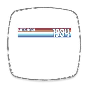 Retro 1984 Limitierte Auflage - Viereckiger Kühlschrankmagnet - Weiß - Vorne