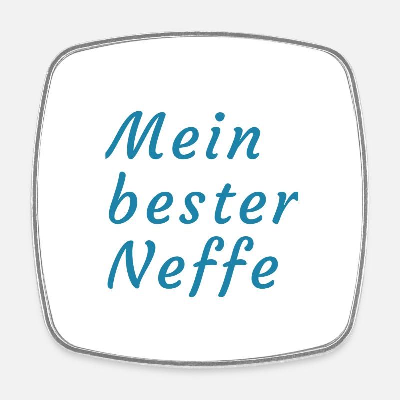 Mein Bester Neffe - Viereckiger Kühlschrankmagnet - Weiß