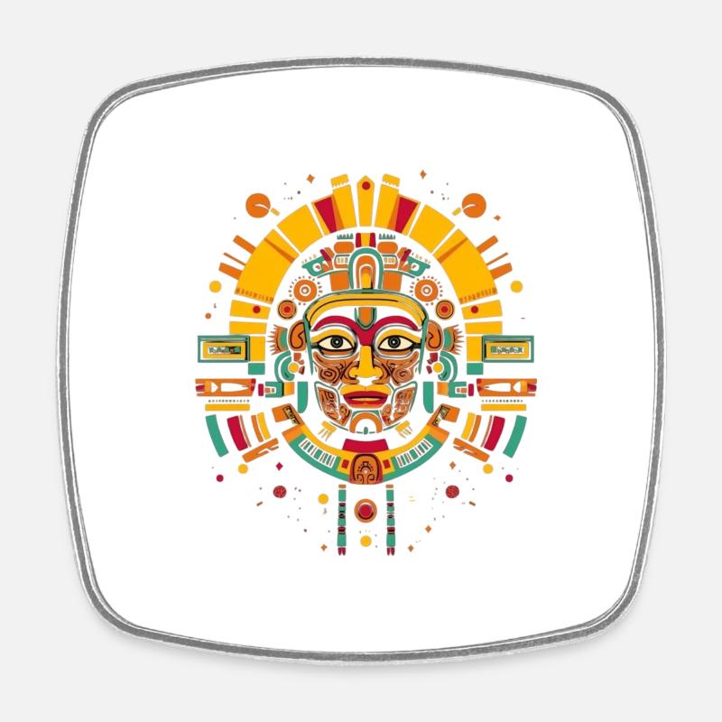 Maya shirt - Magnet carré - blanc