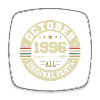 Legendary since October 1996 Birthday October 1996 - Square fridge magnet - white - Front