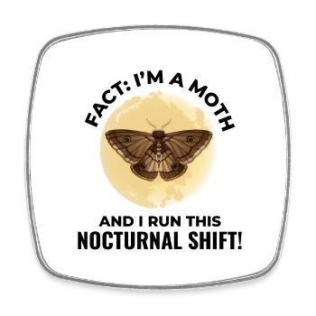 Papillon de nuit Animal Insect Collectionneur Entomologie - Magnet carré - blanc - Devant