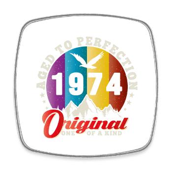 Perfection 1974 -50th Anniversary,Original - Square fridge magnet - white - Front