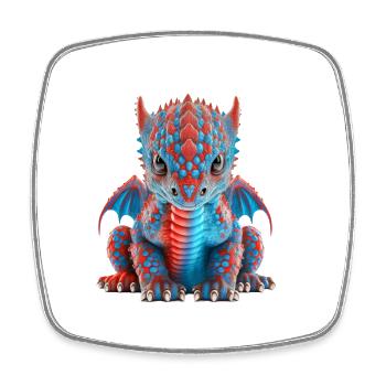 Baby Dragon - Square fridge magnet - white - Front