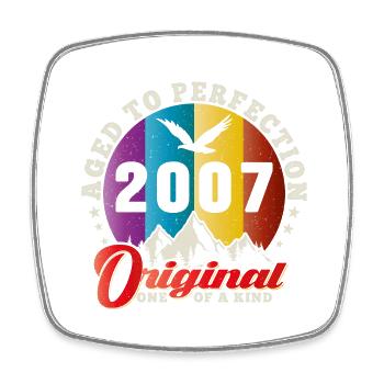 Perfection 2007 -17th Anniversary,Original - Square fridge magnet - white - Front