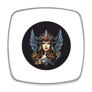 Warrior - Square fridge magnet - white - Front