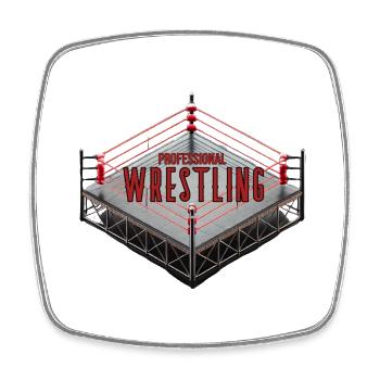 professional wrestling - Viereckiger Kühlschrankmagnet - Weiß - Vorne