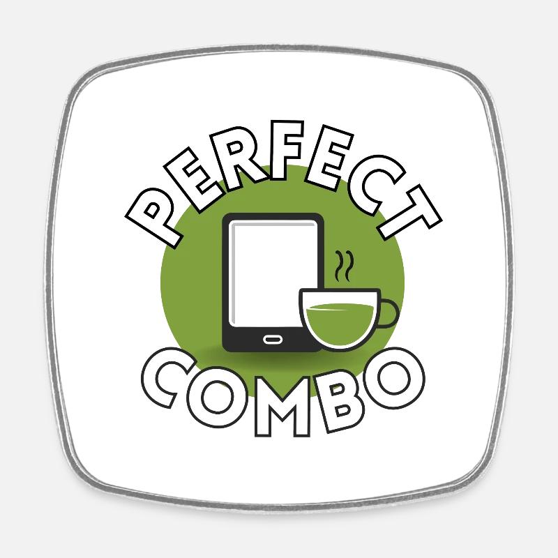 Perfect Combo - Magnet carré - blanc