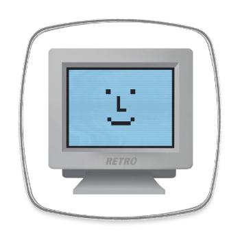 CRT design - Hallo zusammen! - Viereckiger Kühlschrankmagnet - Weiß - Vorne