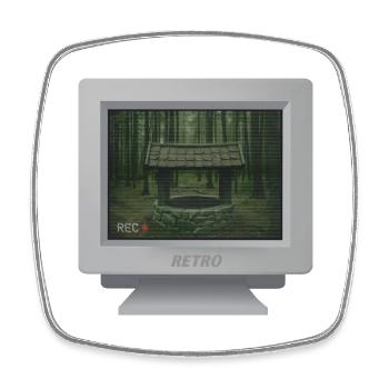 CRT design - Le puit mystérieux... - Magnet carré - blanc - Devant