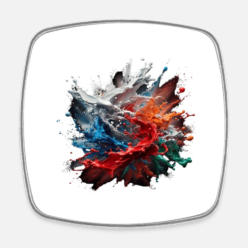 Colours - Square fridge magnet - white