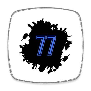 Spot 77 - Square fridge magnet - white - Front