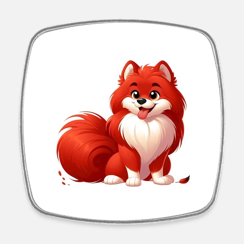 Spitz 2 - Square fridge magnet - white