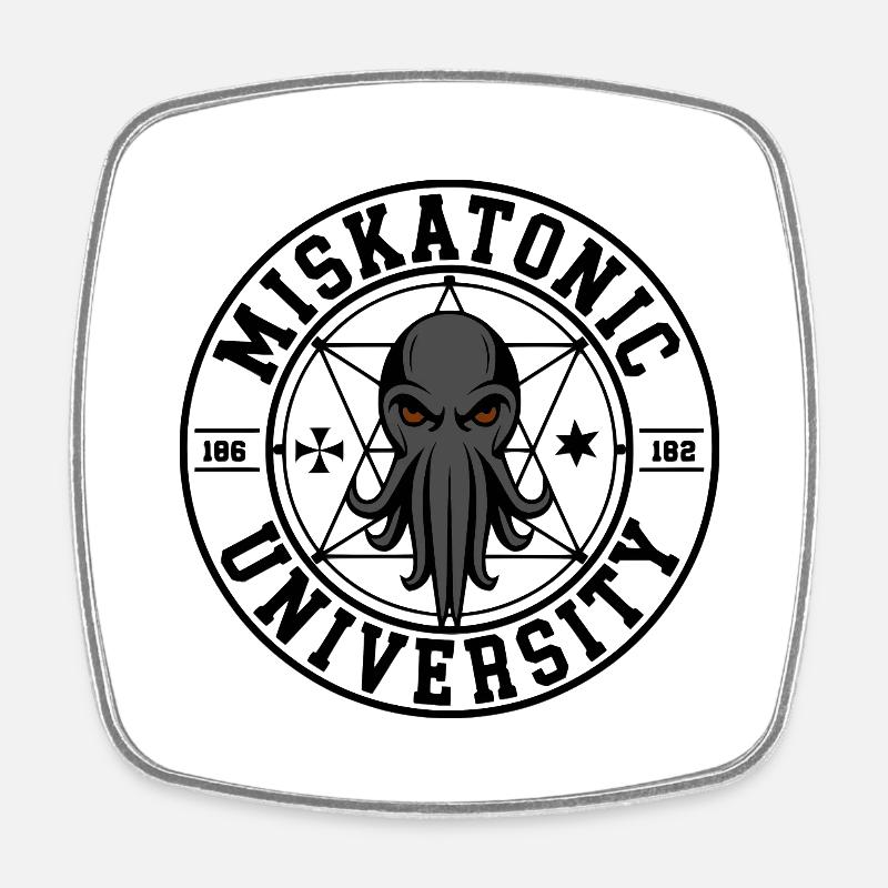 Miskatonic University - Square fridge magnet - white