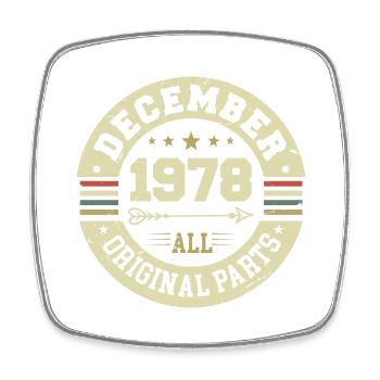Légendes Anniversaire Décembre 1978 Naissance Cadeau - Magnet carré - blanc - Devant