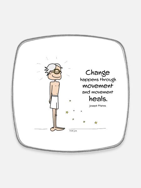 Change - Viereckiger Kühlschrankmagnet - Weiß