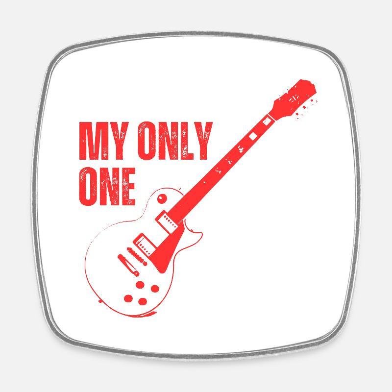 My only one - Square fridge magnet - white