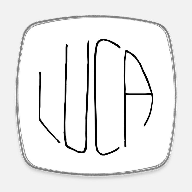 Luca - Square fridge magnet - white