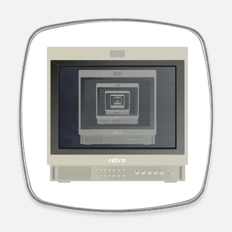 PVM Lover - Infinity Loop - Square fridge magnet - white