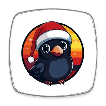 Noël de Raven Crow Noël - Magnet carré - blanc - Devant