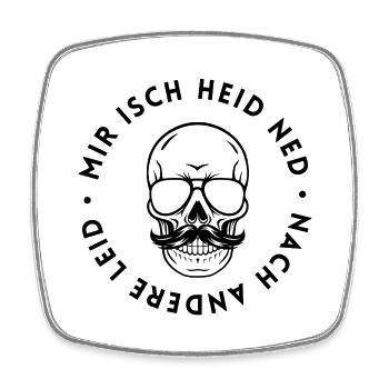 HIMBLACK - Viereckiger Kühlschrankmagnet - Weiß - Vorne