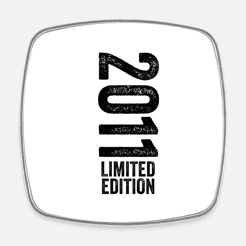 2011 - Limited Edition 2011 Birthday - Square fridge magnet - white
