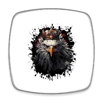 Eagle Crown - Square fridge magnet - white - Front