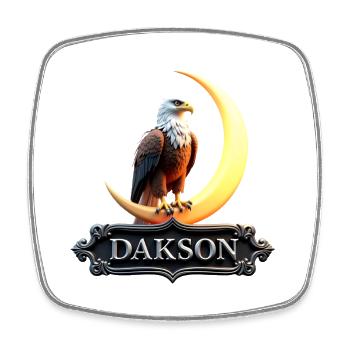 Himmlisches Adler Design von Dakson - Viereckiger Kühlschrankmagnet - Weiß - Vorne