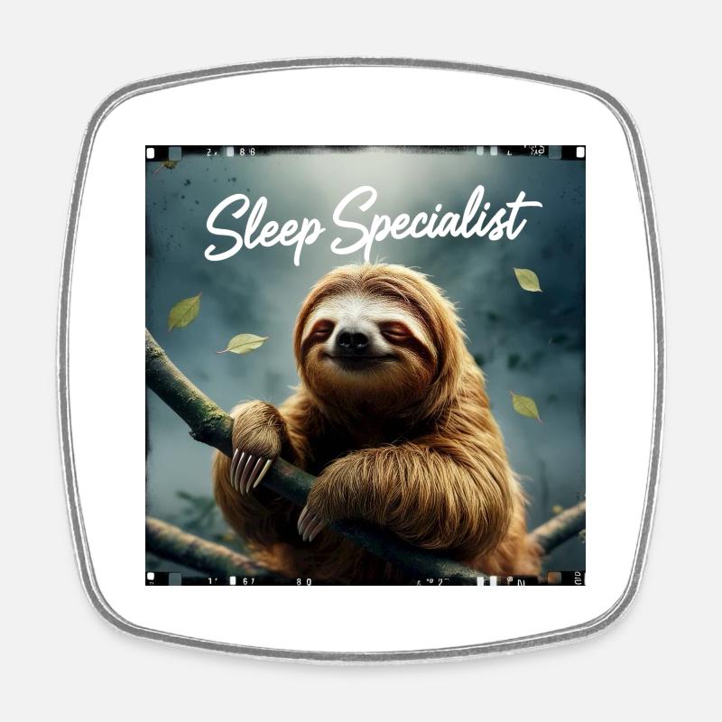 Sleep Specialist - Square fridge magnet - white