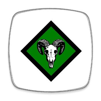 Gotland - Viereckiger Kühlschrankmagnet - Weiß - Vorne