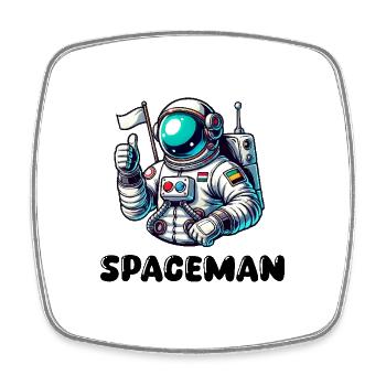 Astronaut - Square fridge magnet - white - Front