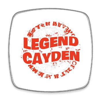 Man Cayden - Square fridge magnet - white - Front