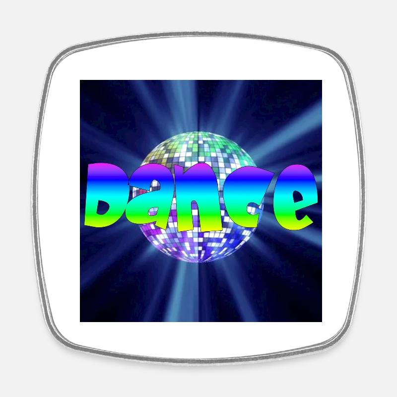 Miro GZ Dance - Square fridge magnet - white