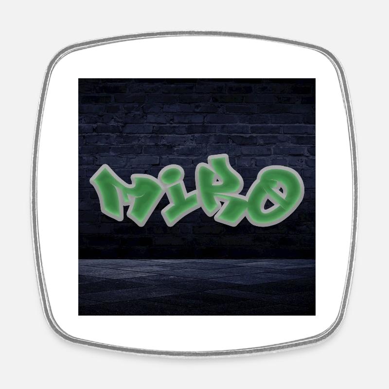 Miro - Square fridge magnet - white
