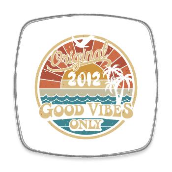 Original 2012 Vintage 2012 Birthday Retro 2012 - Square fridge magnet - white - Front