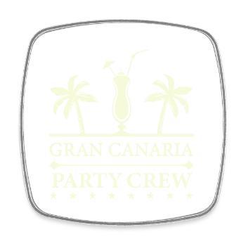 Équipe de fête de Gran Canaria - Magnet carré - blanc - Devant